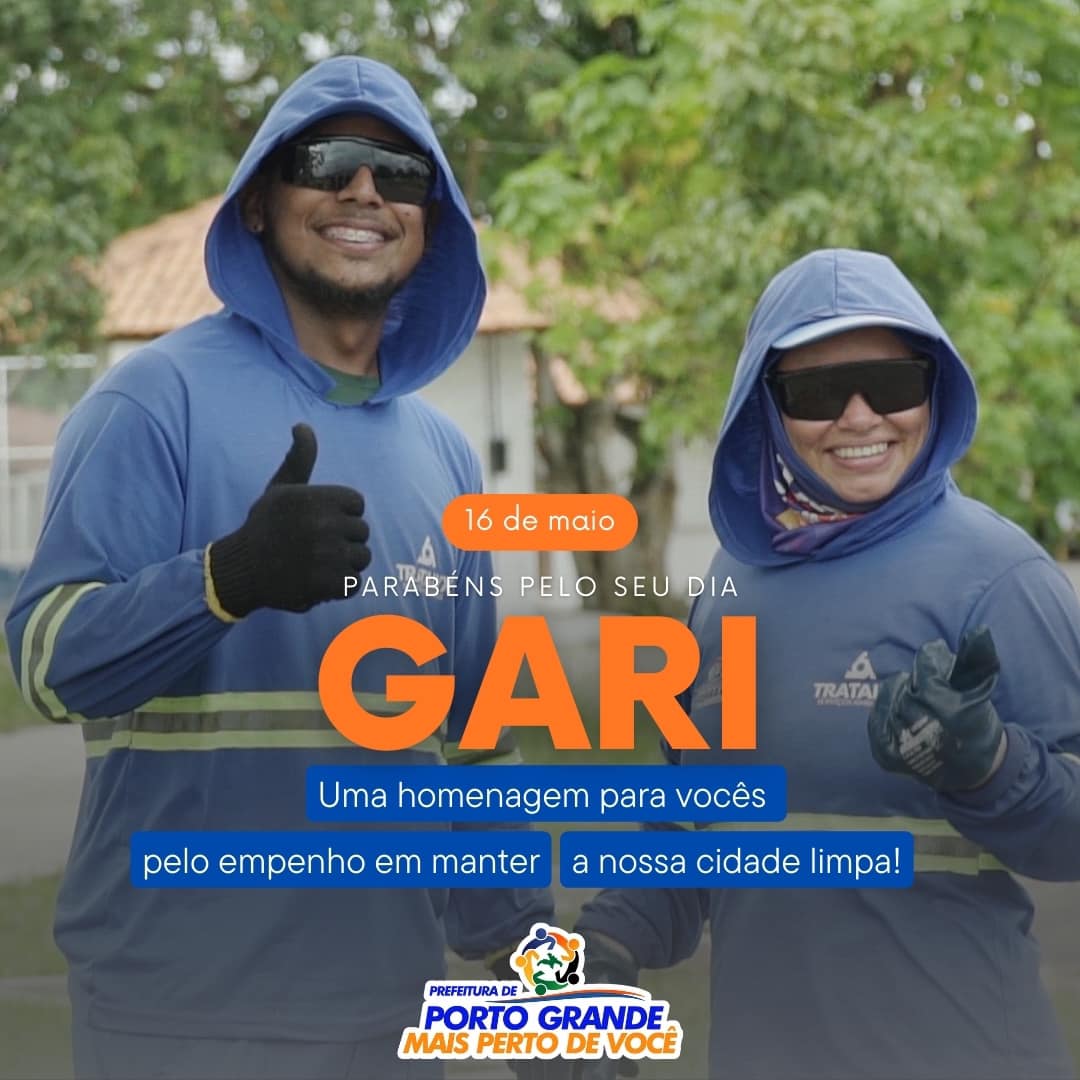 DIA DO GARI - 16 DE MAIO